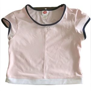 AVIA Active Pink Cropped Sport Top Shirt Size M